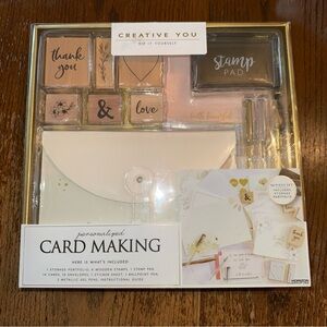 Creative You Card Making Kit Thank You Cards DIY Cards Stamps New In Box